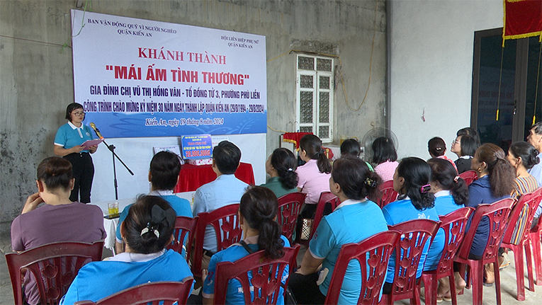 Khánh thành nhà “Mái ấm tình thương” tặng hội viên phụ nữ có hoàn cảnh khó khăn phường Phù Liễn