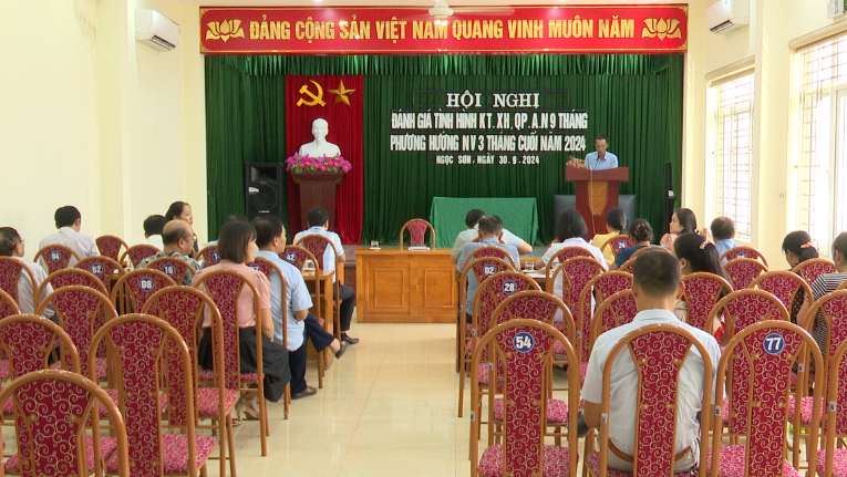 UBND phường Ngọc Sơn đánh giá tình hình kinh tế - xã hội, quốc phòng – an ninh 9 tháng, triển khai phương hướng, nhiệm vụ 3 tháng cuối năm 2024