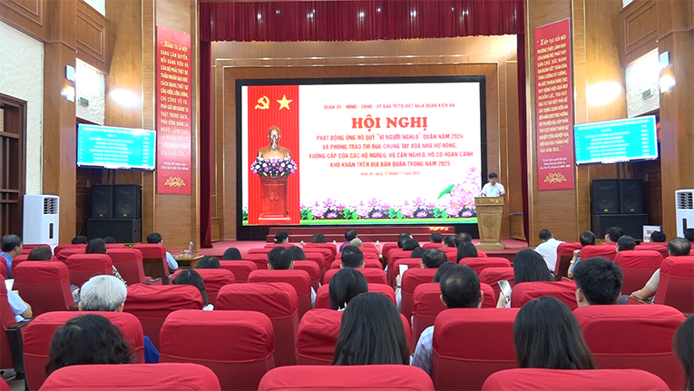 Quận Kiến An phát động ủng hộ Quỹ Vì người nghèo năm 2024