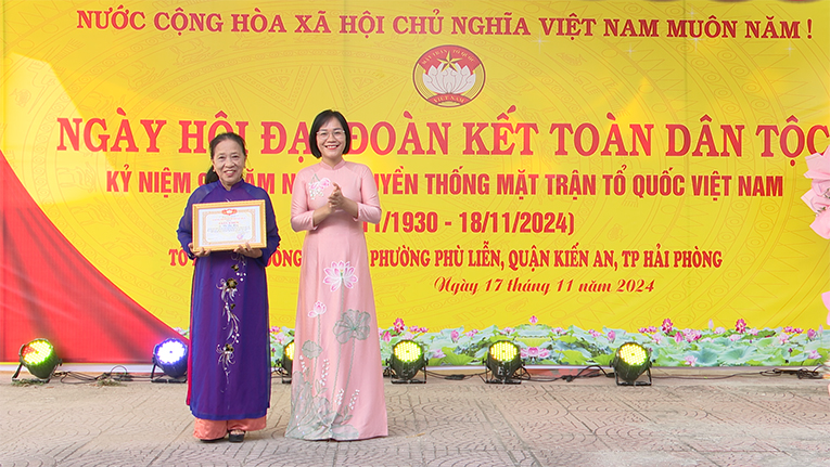 Tổ dân phố Đồng Tử 1,2 phường Phù Liễn tổ chức Ngày hội đại đoàn kết toàn dân tộc